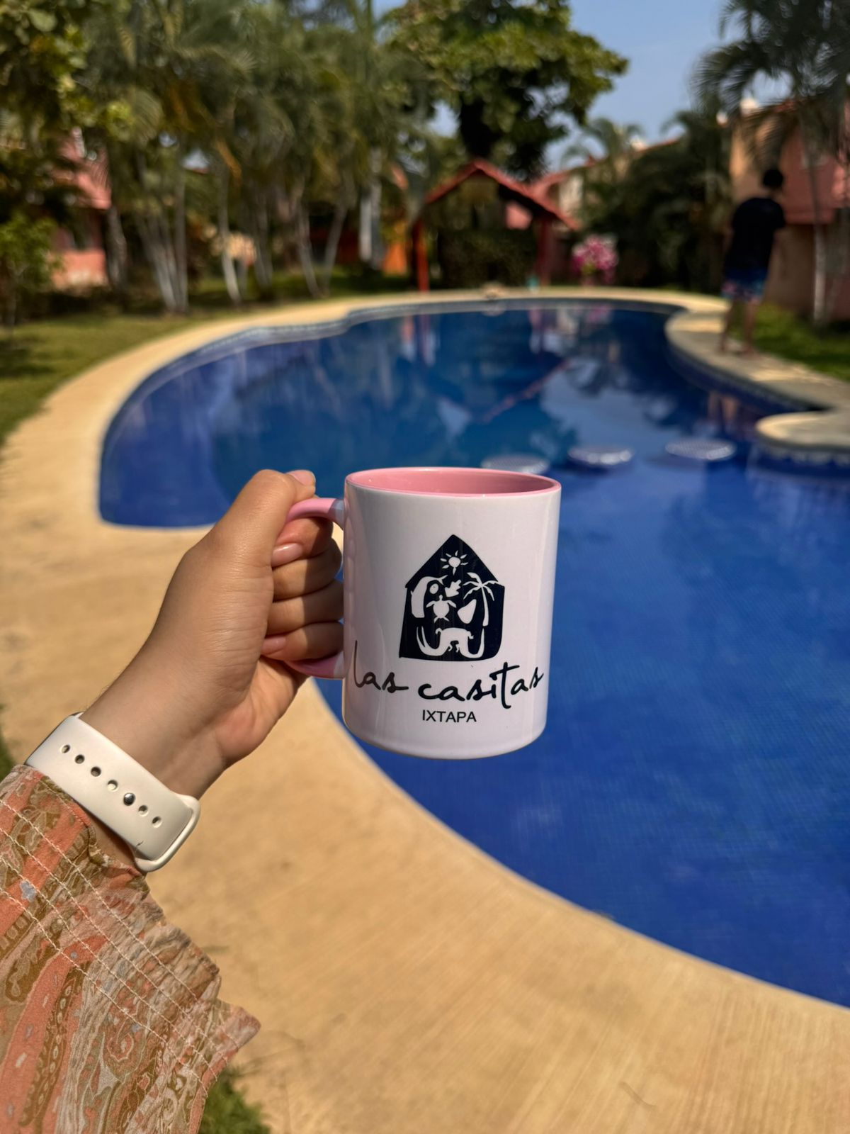 Detalle del baño y taza en Las Casitas